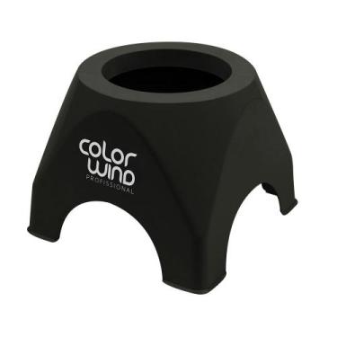 Imagem de Suporte de Mesa Preto para Secador de Cabelo - Santa Clara