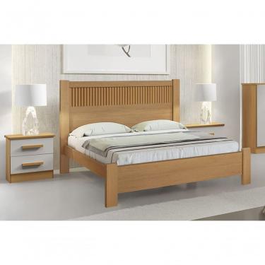 Imagem de Cama Casal Moderna Ripada - Primícia Plus - Móveis D'doro