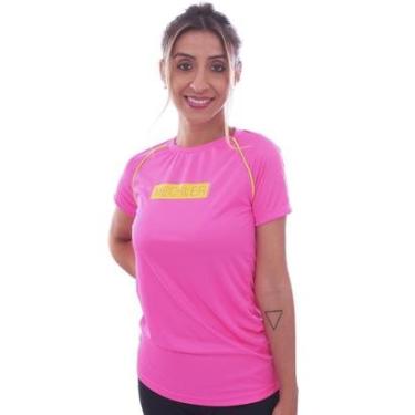 Imagem de Camiseta Feminina Raglan Proteção UV 50 Academia Verão Adulto Esporte Mechler-Feminino