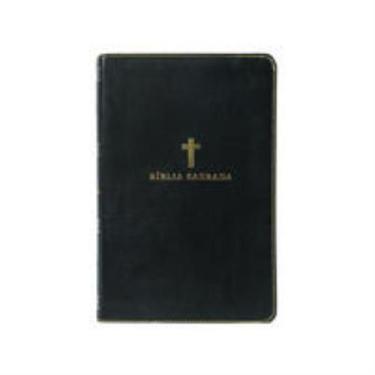 Imagem de Livro - Bíblia Sagrada ACF, Letra Grande, Capa luxo preta, Leitura Per