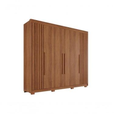 Imagem de Guarda Roupa Casal Ripado Com 6 Portas E 6 Gavetas Granada - Salleto C