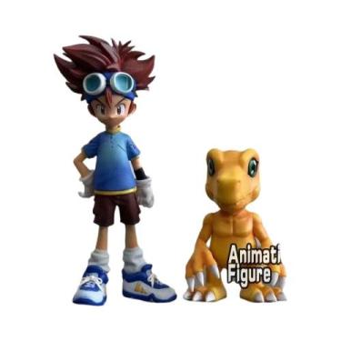 Imagem de Figuras De Ação Anime Digimon Adventure Agumon E Yagami Taichi De 9-15