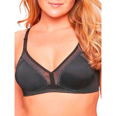 Imagem de Sutiã sem Aro e sem Bojo N Triumph Lady Form Lace 24755 Taça B, Preto,