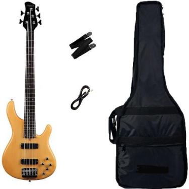 Imagem de Contrabaixo Tagima Millenium 5 Cordas Natural + Capa Luxo + Correia + 