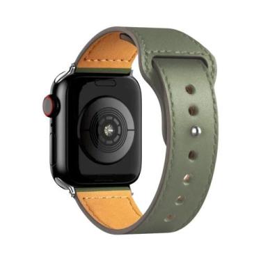 Imagem de Pulseira De Couro Unissex Para Apple Watch Series 3 4 5 6 7 8 9 10 Ult
