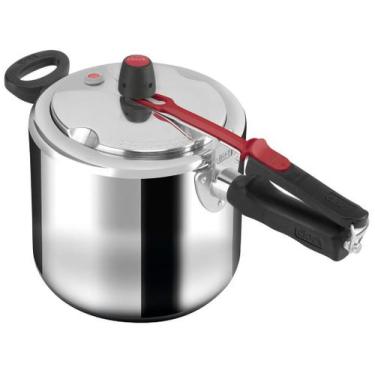 Imagem de Panela Pressão Clock 7,0l Alumínio - CLOCK/ROCHEDO, 7L, Prata