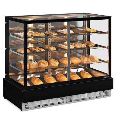 Imagem de Vitrine Neutra Conveniência Gourmet Mgen150 Preto Bivolt Gelopar