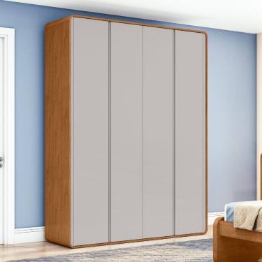 Imagem de Guarda Roupa Casal 4 Portas em MDF Loop II Lopas