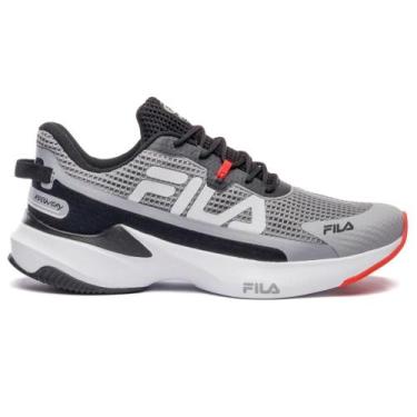 Imagem de Tênis Fila Recovery Masculino, Cinza, Preto, 44