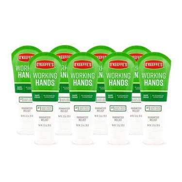 Imagem de Creme para Mãos O'Keeffe's Working Hands Pacote com 8 Unidades de 85 m