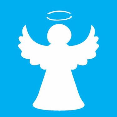 Imagem de ESTENCIL 10X10 ANJO III OPA2108 - Ideal para Artesanato - OPA Criando 
