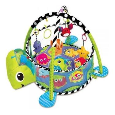 Imagem de Tapete Atividades Tartaruga Cercadinho Piscina Bolinhas Bebe - Kitstar