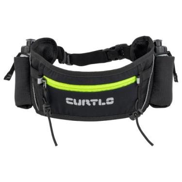 Imagem de Pochete Curtlo X-Fast Belt com 2 Squeezes Unissex Preto corrida caminh