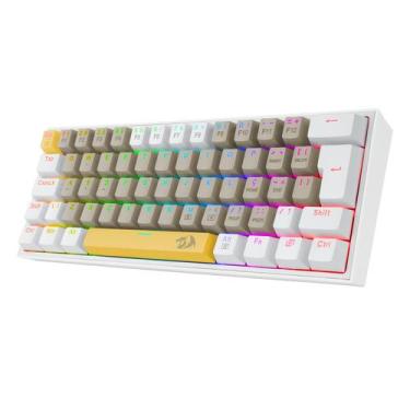 Imagem de Teclado Pequeno Gamer Redragon Fiz Sunshine Rgb Outemu Brown