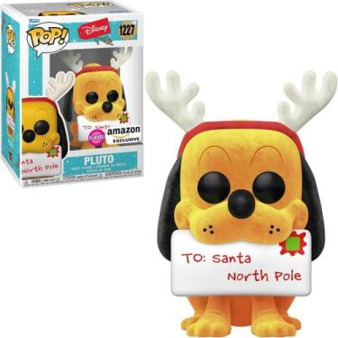 Imagem de Funko Pop Pluto Holiday Flocked 1227 Disney Am Exclusive