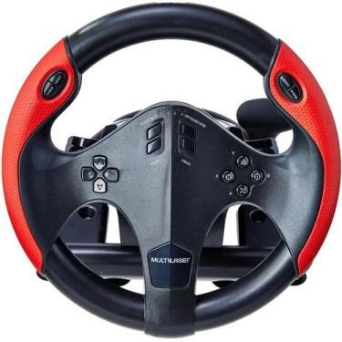 Imagem de Volante Gamer c/ pedal e marcha js087 Multilaser