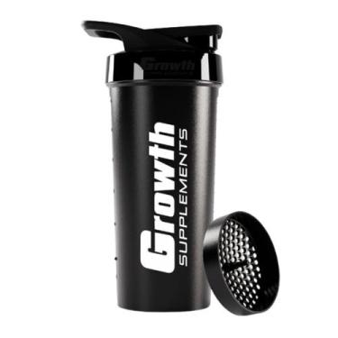 Imagem de Coqueteleira Shake Academia Garrafa de Àgua 600ml Original Preta Growt