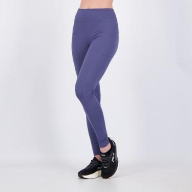 Imagem de Calça Legging Fila Pocket Life Feminina Marinho, GG