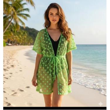 Imagem de Kimono saída de praia /piscina - Rafavi, Verde, m