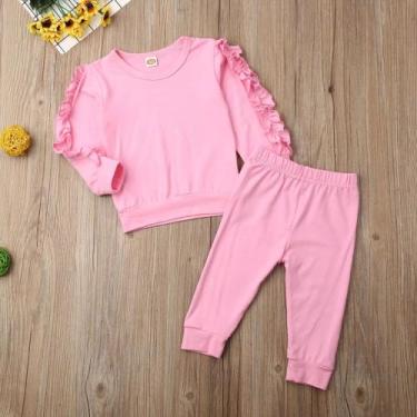 Imagem de Conjunto Bebe Babado Tamanho M - KADU MODAS