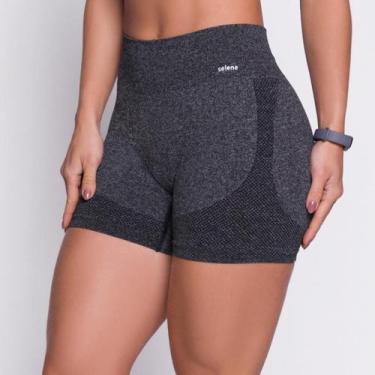 Imagem de Shorts Fitness Feminino Empina Bumbum Academia Selene 20924, Preto, M