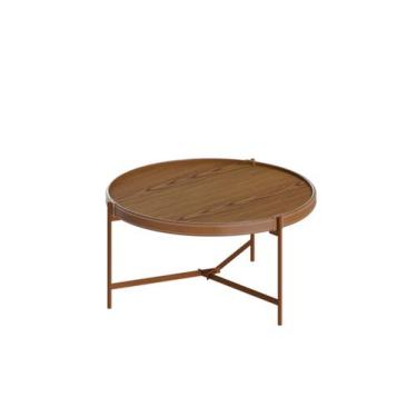 Imagem de Mesa de Centro Aqua 71 Freijo com Cobre - Imcal Moveis - Imcal Móveis