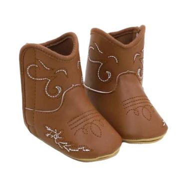 Imagem de Botas De Cowboy Unissex Para Bebês, Outono Inverno, Antiderrapantes, R