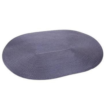 Imagem de Lugar Americano Oval Fresno 46cm x 31cm Azul Marinho - Lyor
