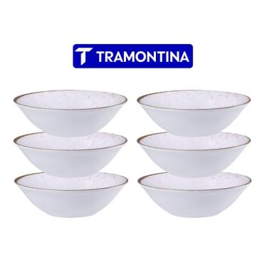 Imagem de Conjunto 6 Tigelas Bowls Rustico Porcelana 18 cm Tramontina