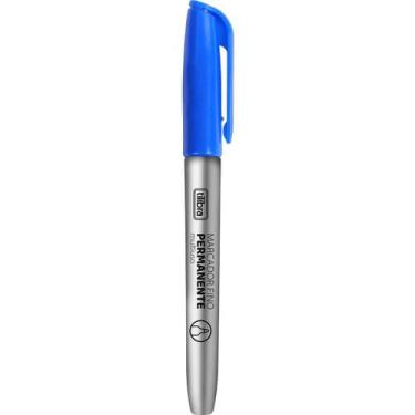 Imagem de Marcador Permanente Fino EverMark Azul - Tilibra