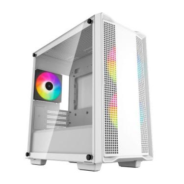 Imagem de Gabinete Gamer Deepcool CC360 WH RGB Micro ATX 3 Fans Branco