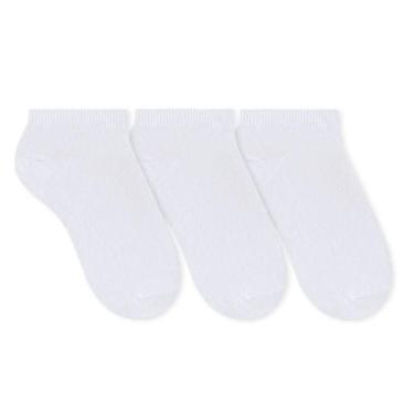Imagem de Kit Meia Sapatilha Esportiva Feminina 3 Pares - SELENE, Branco, U
