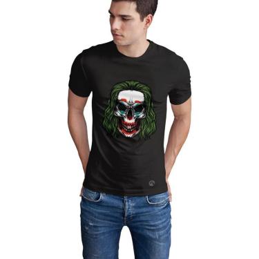 Imagem de Camiseta Mayon Slim Algodão Egípcio Coringa Skull Clown-Masculino