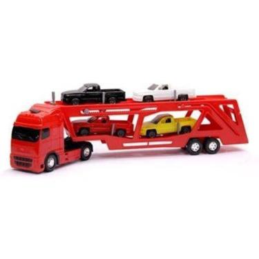 Imagem de Caminhão Cegonheira Diamond Truck Vermelho - Roma Brinquedos