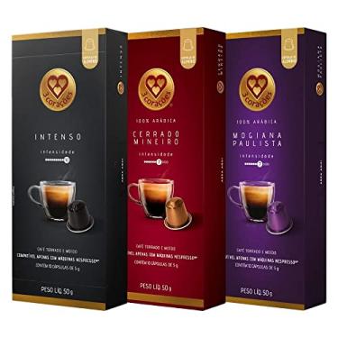 Imagem de 30 Cápsulas para Nespresso®, 3 Corações, Café