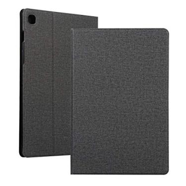 Imagem de LIYONG Capa de tablet para Galaxy S6 Lite P610 Universal Tensão Craft Cloth TPU Capa protetora com suporte de bolsas (Cor: preta)