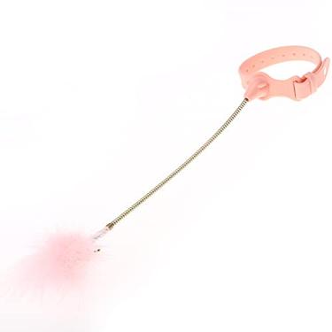 Imagem de Brinquedo Gato,Sailsbury Brinquedos Interativos Para Gatos Provocantes Para Gatos Com Coleira Exercício De Entretenimento Para Gatos De Interior