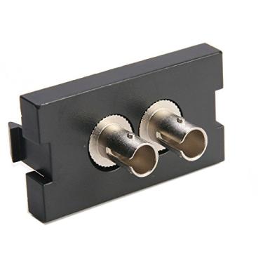 Imagem de Leviton 41291-2TE 1 Duplex ST, Bronze fósforo, Modo múltiplo (1 unidade de altura), Preto