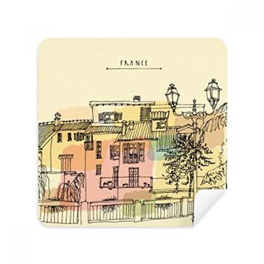 Imagem de Colorful City France Óculos de pintura de tecido de camurça para limpeza de tela 2 unidades