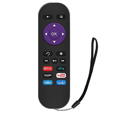 Imagem de Gvirtue Controle remoto de substituição para Roku Box Modelo: Roku 1, Roku 2(HD, XD, XS), Roku 3, Roku LT, HD, XD, XDS, Roku N1, Roku Express, Roku Express+