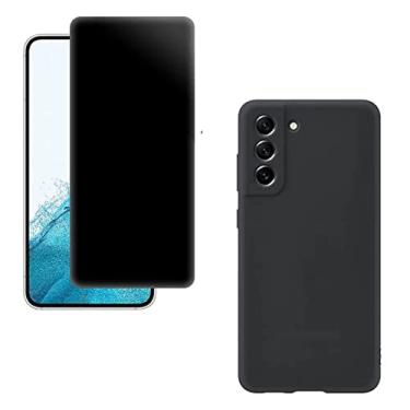 Imagem de Kit Capa Case Silicone e Pelicula Privacidade Compatível Galaxy S21 FE