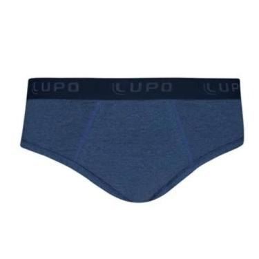 Imagem de Cueca Modelo Slip Em Cotton Lupo Cor: Azul Jeans Tam: P