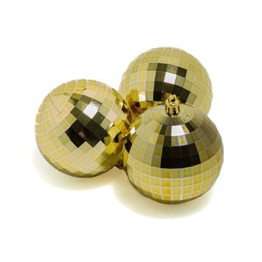 Imagem de Tubo Bola Natal Le 8cm com 6 Unidades Dourado