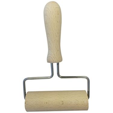 Imagem de Eppicotispai Rolo de massa de madeira/massa, 10 cm, marrom