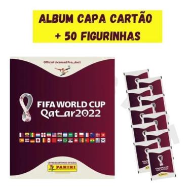 Imagem de Álbum Copa Do Mundo Qatar 2022 + 50 Figurinhas Capa Brochura - Panini
