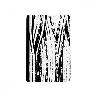 Imagem de Brushwork Porta passaporte textura linha vertical Notecase Burse carteira capa para cartão, Multicolorido.