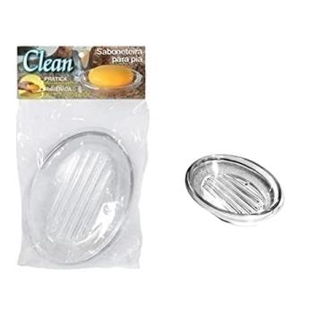 Imagem de Saboneteira de Pia de Acrílico Oval com Reservatório para Água