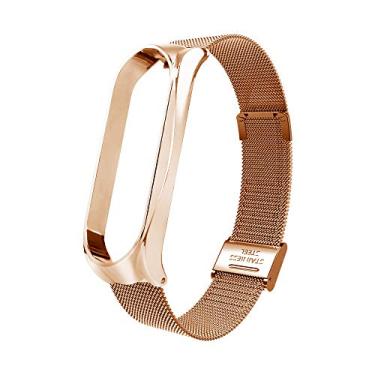 Imagem de Pulseira extra de aço para Xiaomi MI Band 3 (Rose Gold)