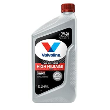 Imagem de Valvoline Alta quilometragem sintética completa com tecnologia MaxLife SAE 0W-20 óleo de motor 1 QT (a embalagem pode variar)