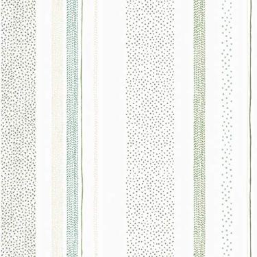 Imagem de Papel De Parede Infantil Brincar 3616 Vinílico Listrado Verde Cinza